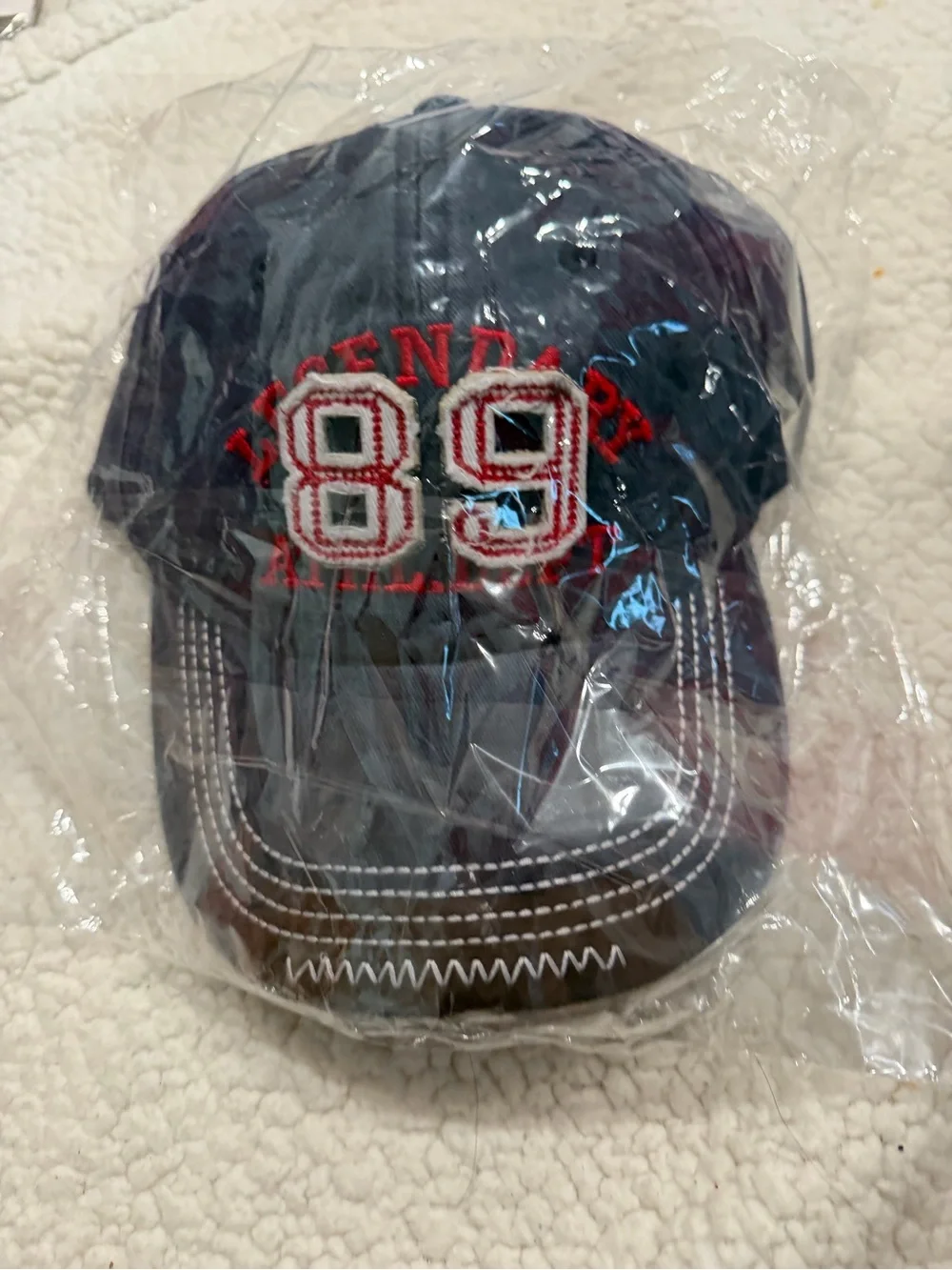 Legendary Athletic 89 Embroidered Baseball Cap - Navy